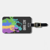 ジャズプレイヤー，ジャズナイトフェスティバル，ジャム，コンサート ラゲッジタグ (正面横)