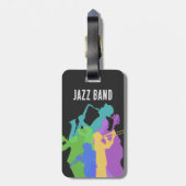 ジャズプレイヤー，ジャズナイトフェスティバル，ジャム，コンサート ラゲッジタグ (裏面縦)