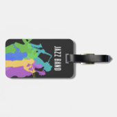 ジャズプレイヤー，ジャズナイトフェスティバル，ジャム，コンサート ラゲッジタグ (裏面横)