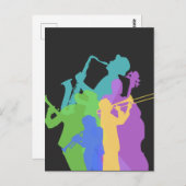 ジャズプレイヤー ポストカード (正面/裏面)