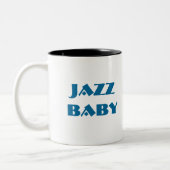 "ジャズベビー"のコーヒー・マグ ツートーンマグカップ (左)