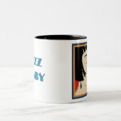 "ジャズベビー"のコーヒー・マグ ツートーンマグカップ (中央)