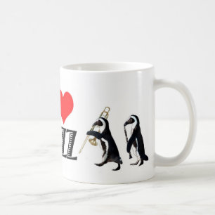 ジャズペンギンのマグ コーヒーマグカップ
