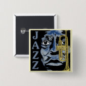 ジャズボしゃれているタン 缶バッジ (正面&裏面)