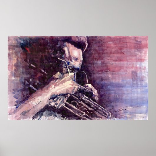 ジャズマイルズデイビス瞑想 ポスター (正面)