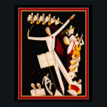 「ジャズマエストロ」アールデコプリント16 x 20 ポスター<br><div class="desc">ナイスアールデコプリント"Jazz Maestro"</div>