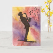 ジャズマン カード (黄色い花)