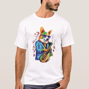 ジャズミュージシャンコルギドックスソフォンTシャツ Tシャツ
