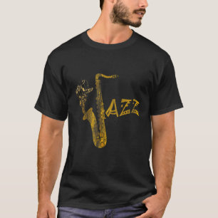 ジャズミュージシャンサクソポニストギフトサクソフォン1 Tシャツ