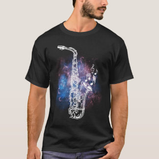 ジャズミュージシャンサクソポニストギフトサクソフォン Tシャツ