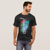 ジャズミュージシャンサクソポニストギフトサクソフォン Tシャツ (正面フル)