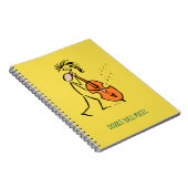 ジャズミュージシャンダブルバスコントラバスプレーヤー ノートブック (右側)