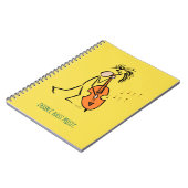 ジャズミュージシャンダブルバスコントラバスプレーヤー ノートブック (左側)