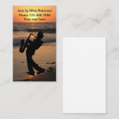 ジャズミュージシャントロピカルサンセット 名刺 (正面/裏面)