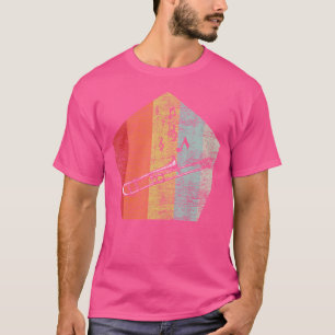ジャズミュージシャンミュージカル楽器トロンボーン Tシャツ