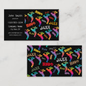 ジャズミュージシャンレトロポップ・アートの音楽ART 1930s - 1950s 名刺 (正面/裏面)