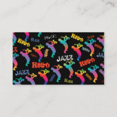 ジャズミュージシャンレトロポップ・アートの音楽ART 1930s - 1950s 名刺 (裏面)