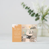 ジャズミュージシャンレトロミュージックブルースパーティーヴィンテージ 名刺 (スタンド正面)