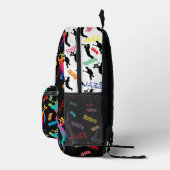 ジャズミュージシャンレトロミュージックブルースパーティー誕生日 プリントバックパック (右)