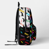 ジャズミュージシャンレトロミュージックブルースパーティー誕生日 プリントバックパック (左)