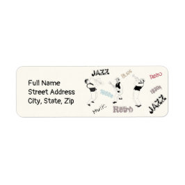 ジャズミュージシャンレトロミュージックブルースヴィンテージアート ラベル