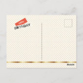 ジャズミュージシャンレトロミュージックブルースヴィンテージアー絵を描ト ポストカード (裏面)