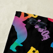 ジャズミュージシャンレトロ音楽ポップ・アートのART ビーチタオル (インサイチュ)