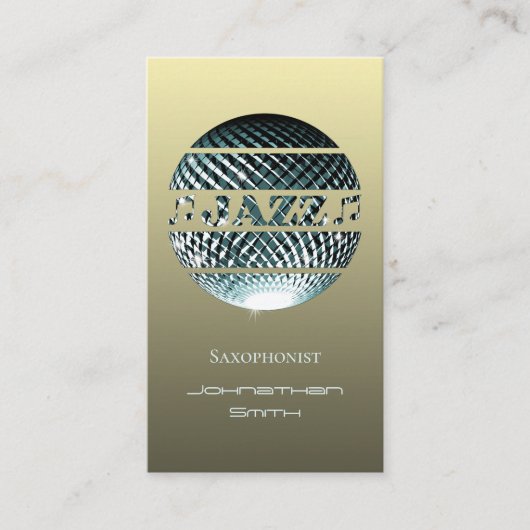 ジャズミュージシャン名刺 名刺 (正面)