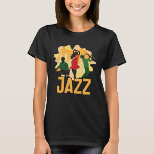 ジャズミュージシャン オーケストラ サックス ピアノ トロンボーン P Tシャツ