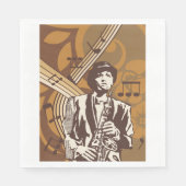 ジャズミュージシャン スタンダードランチョンナプキン (正面)