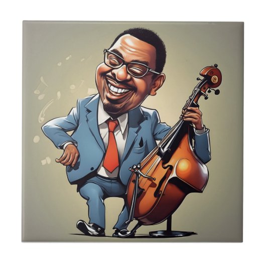 ジャズミュージシャン タイル (正面)