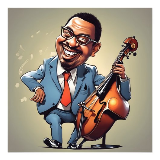 ジャズミュージシャン フォトプリント            (正面)