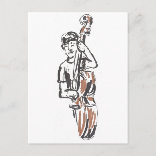 ジャズミュージシャン ポストカード (正面)