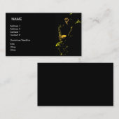 ジャズミュージシャン 名刺 (正面/裏面)