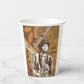 ジャズミュージシャン 紙コップ (正面)
