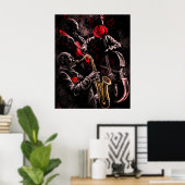 ジャズミュージックのポスターアートが大好き ポスター (ホームオフィス)