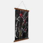 ジャズミュージックぶら下がったのタペストリーが絵画大好き 吊り下げ型タペストリー (傾斜あり)