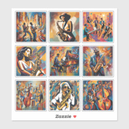 ジャズミュージックアートステッカーコレクション シール