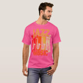 ジャズミュージックサックス Tシャツ (正面フル)