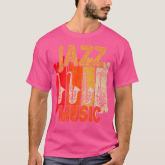ジャズミュージックサックス Tシャツ