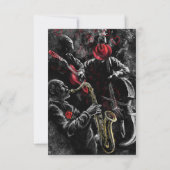 ジャズミュージックバンドミュージカル誕生日カード カード (裏面)