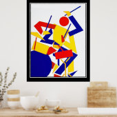 ジャズミュージックフェスティバルアールデコヴィンテージポスター ポスター (キッチン)