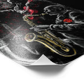 ジャズミュージックポスタージャズバンド フォトプリント            (角)