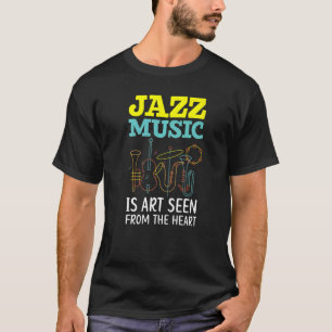 ジャズミュージックムシカン楽器ミュージカルジャンル1 Tシャツ