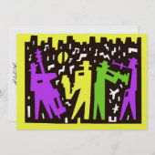 ジャズミュージック招待状 招待状 (正面/裏面)