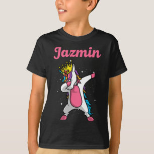 ジャズミンギフト名パーソナライズされた誕生日ダビングユニ Tシャツ