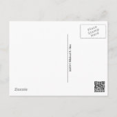 ジャズムーンオンブルーグリーンポストカード ポストカード (裏面)