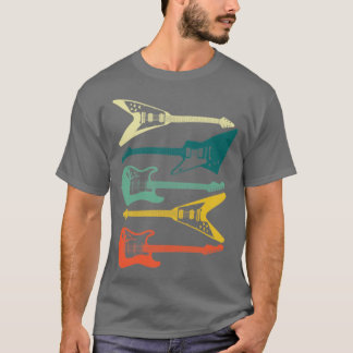 ジャズレトロギターピックヴィンテージ Tシャツ