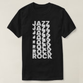 ジャズロックデザイン Tシャツ (デザイン正面)