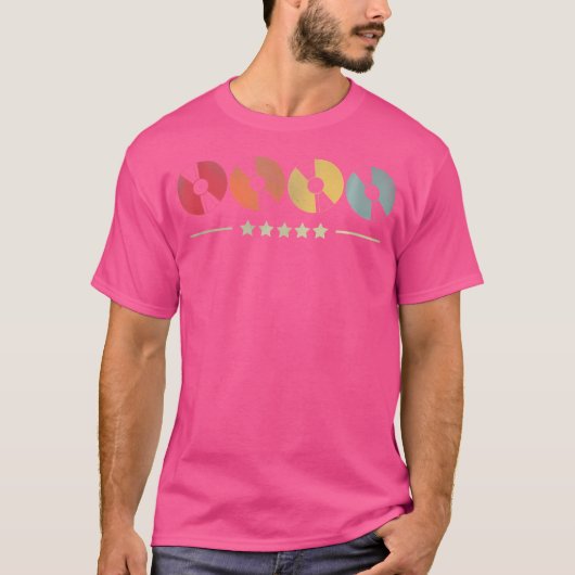ジャズロックミュージックのビニールレコード Tシャツ (正面)